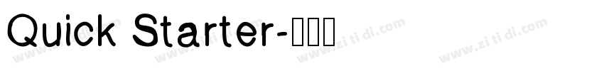 Quick Starter字体转换
